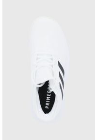 adidas Performance - Buty Game Court. Nosek buta: okrągły. Kolor: biały. Materiał: materiał, guma #5