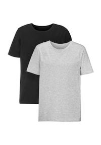 Cellbes - T-shirt 2 sztuki. Kolor: czarny, wielokolorowy, szary. Materiał: jersey