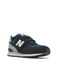 New Balance - Buty na co dzień dziecięce NEW BALANCE 574 na rzepy. Okazja: na co dzień. Zapięcie: rzepy. Kolor: szary. Model: New Balance 574