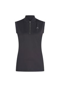 EURO-STAR - Damska koszulka jeździecka bez rękawów z zamkiem błyskawicznym Euro-Star Ramona. Kolor: czarny. Długość rękawa: bez rękawów #1