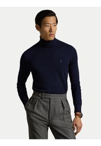 Polo Ralph Lauren Golf 710946145001 Granatowy Regular Fit. Typ kołnierza: golf, polo. Kolor: niebieski. Materiał: wełna #1
