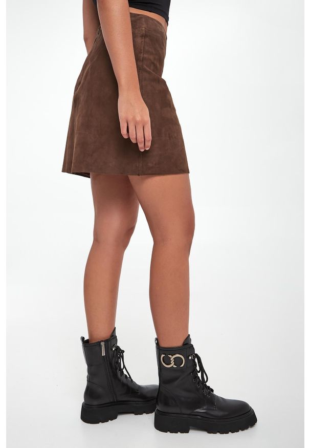 Marella - Spódnica zamszowa Rise MARELLA. Materiał: zamsz