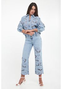 Liu Jo - Jeansy damskie ażurowe LIU JO. Wzór: ażurowy #1