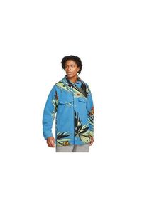 Kurtka uniwersalna męska Nike Ebron James Sherpa Button-up. Kolor: niebieski. Materiał: syntetyk. Sport: bieganie #1