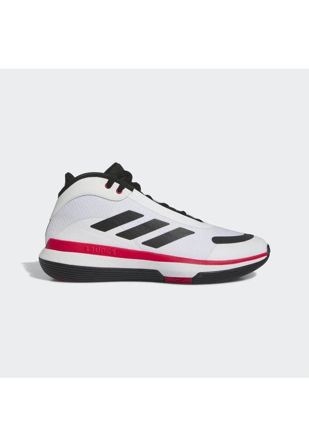Buty do koszykówki dla dorosłych Adidas Bounce Legends. Kolor: czerwony, biały, wielokolorowy, czarny. Materiał: syntetyk, tkanina. Sport: koszykówka