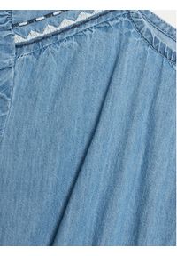 Pepe Jeans Sukienka letnia Quincy PG951657 Niebieski Regular Fit. Kolor: niebieski. Materiał: bawełna. Sezon: lato