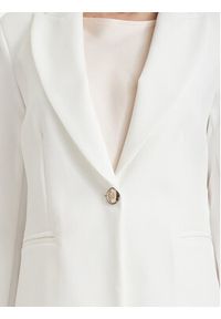 Maryley Marynarka 26EB187/43VA Kremowy Regular Fit. Kolor: kremowy. Materiał: syntetyk #3