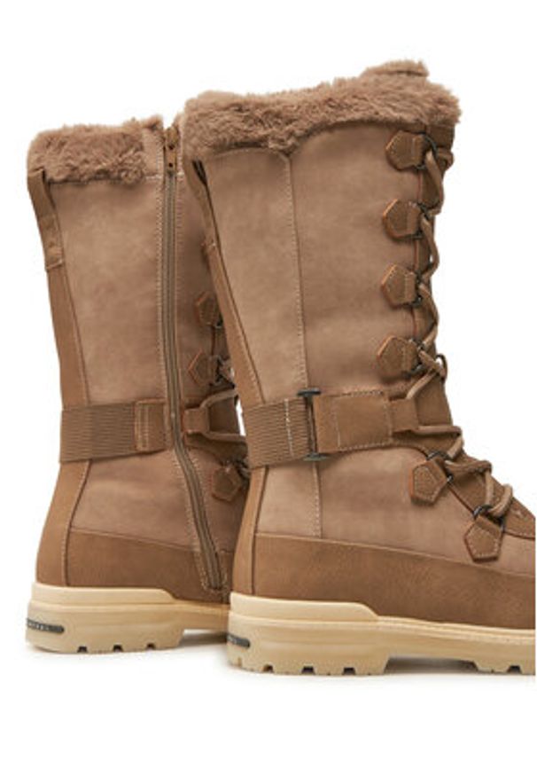 Kimberfeel Śniegowce Adara Brązowy. Kolor: brązowy. Materiał: skóra