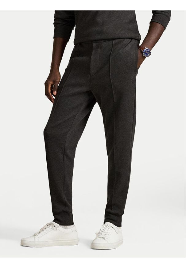 Polo Ralph Lauren Spodnie materiałowe 710B13640001 Szary ciemny Regular Fit. Kolor: szary. Materiał: syntetyk, bawełna