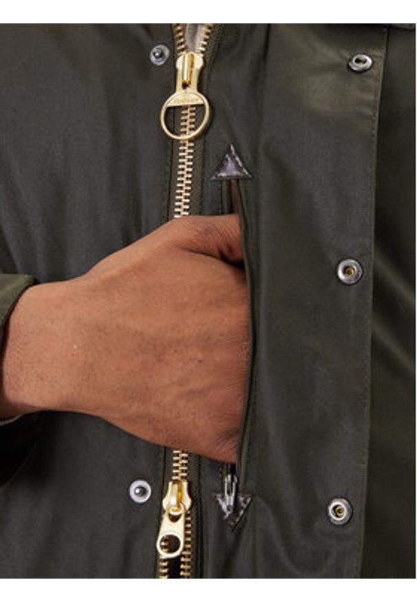 Barbour Kurtka przejściowa MWX0017OL99 Zielony Regular Fit. Kolor: zielony. Materiał: bawełna