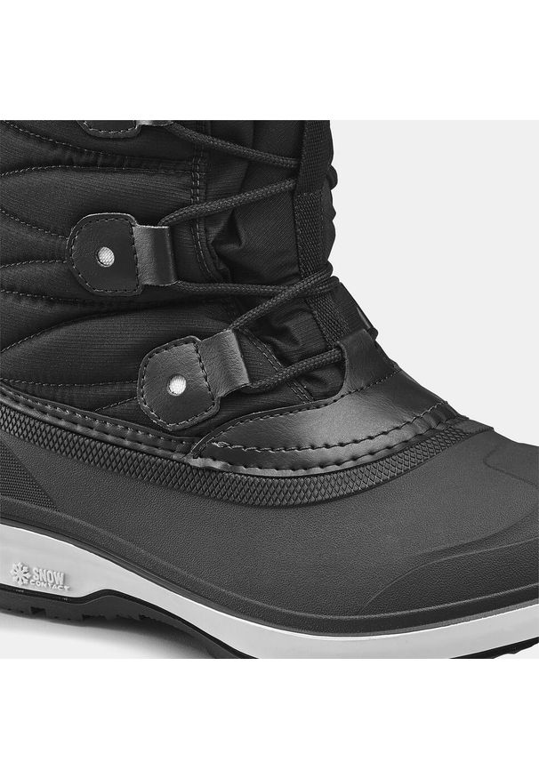 quechua - Śniegowce turystyczne damskie Quechua NH900 wodoodporne. Kolor: czarny. Materiał: poliester. Szerokość cholewki: szeroka. Sezon: zima. Styl: sportowy