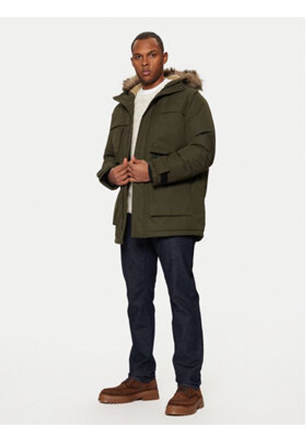 Jack & Jones - Jack&Jones Parka Star 12256892 Zielony Regular Fit. Kolor: zielony. Materiał: syntetyk