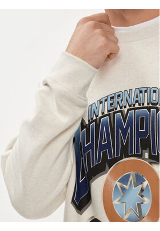 DC Shoes Bluza Mvp Crew ADYSF03121 Écru Relaxed Fit. Materiał: bawełna