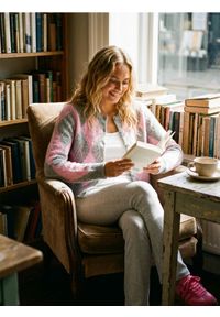 Sinsay - Prążkowane spodnie flare - szary. Kolor: szary. Materiał: prążkowany #1