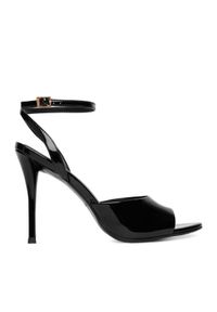 Eva Minge Sandały EO-FLORA-LT1605-6 Czarny. Kolor: czarny. Materiał: skóra, lakier #1