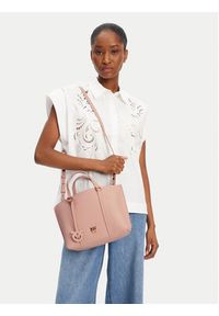 Pinko - PINKO Torebka Carrie Shopper Classic AI 24-25 PLTT 102833 A1LF Różowy. Kolor: różowy. Materiał: skórzane