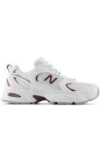 Buty unisex New Balance U530CSF - białe. Kolor: biały. Materiał: materiał, syntetyk. Szerokość cholewki: normalna. Sezon: lato. Sport: turystyka piesza
