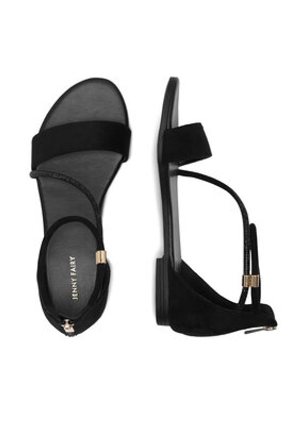 Jenny Fairy Sandały LESLEY WS5295-14 Czarny. Kolor: czarny. Materiał: materiał