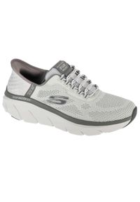 skechers - Buty sportowe Sneakersy męskie, Slip-ins: D'Lux Walker 2.0 - Rezinate. Kolor: szary. Sport: turystyka piesza