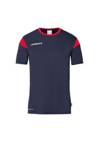 UHLSPORT - Koszulka dla dzieci Uhlsport Squad 27. Kolor: czerwony, niebieski, wielokolorowy. Materiał: jersey. Wzór: kolorowy, napisy. Sport: piłka nożna