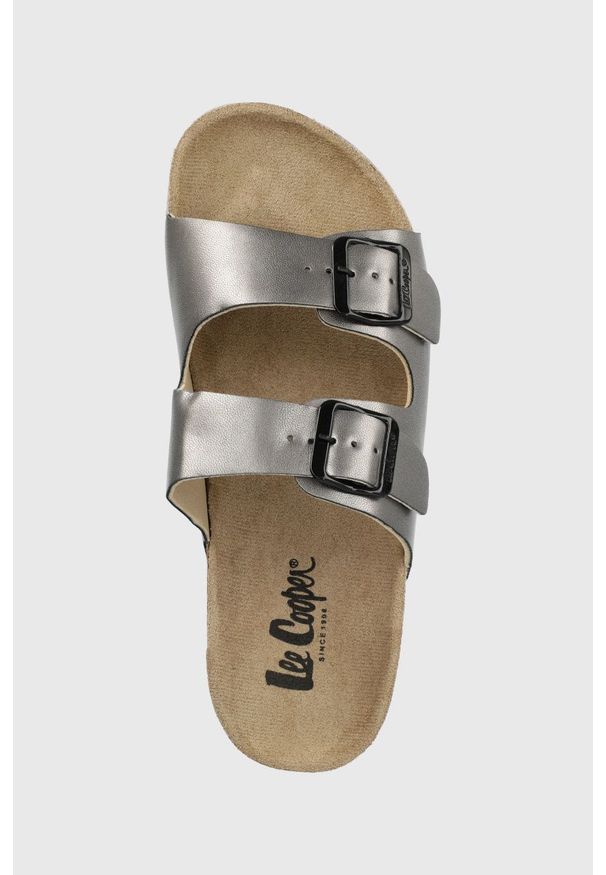 Lee Cooper klapki damskie kolor srebrny. Kolor: srebrny
