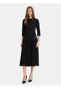 JOOP! Sukienka codzienna Taren 30047770 Czarny Regular Fit. Okazja: na co dzień. Kolor: czarny. Materiał: bawełna. Typ sukienki: proste. Styl: casual #4