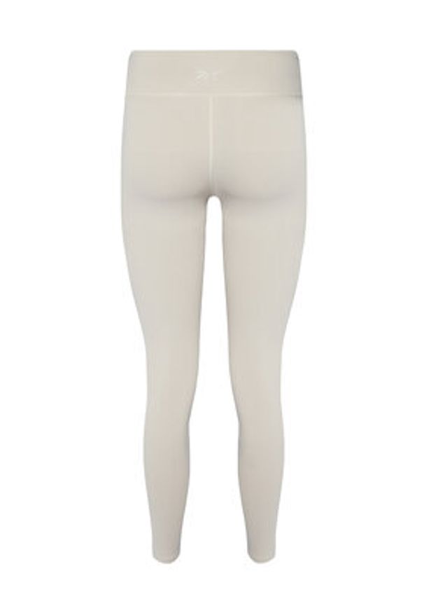 Reebok Legginsy RK25311CCW Beżowy Slim Fit. Kolor: beżowy. Materiał: syntetyk