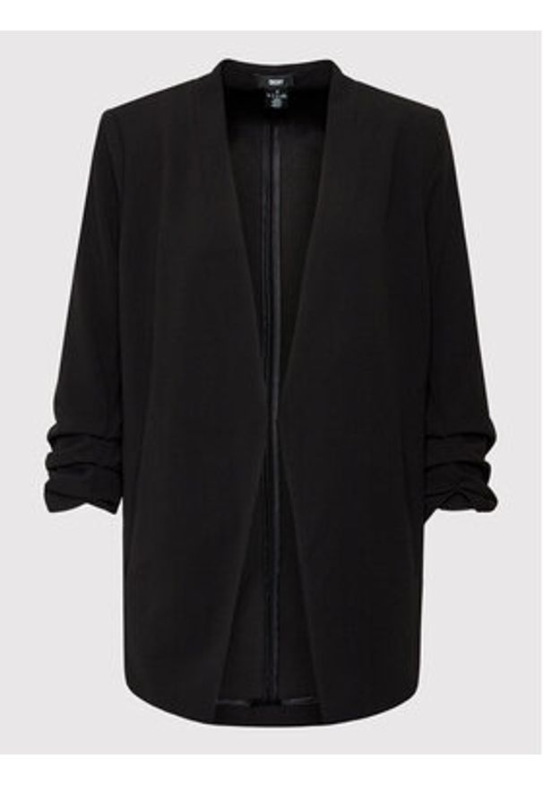 DKNY Marynarka P9RCAAWI Czarny Regular Fit. Kolor: czarny. Materiał: syntetyk