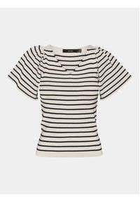Vero Moda Bluzka Ginny 10278323 Biały Slim Fit. Kolor: biały. Materiał: syntetyk #4