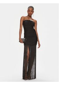 ROTATE Sukienka wieczorowa Sequin Fringe 111784100 Czarny Slim Fit. Kolor: czarny. Materiał: syntetyk. Styl: wizytowy #3