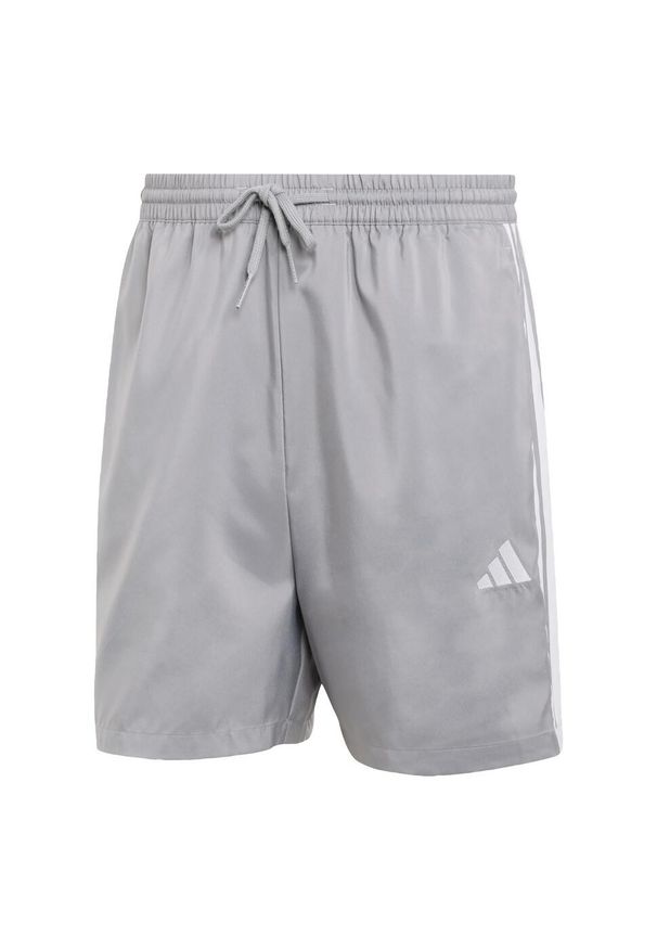 Adidas - Szorty Essentials 3-Stripes Chelsea. Kolor: szary, biały, wielokolorowy. Materiał: materiał. Sport: fitness