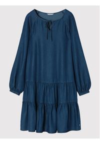 Tatuum Sukienka codzienna Mono T2216.193 Granatowy Regular Fit. Okazja: na co dzień. Kolor: niebieski. Materiał: lyocell. Typ sukienki: proste. Styl: casual #7