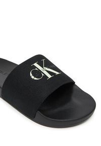 Calvin Klein Jeans Klapki Slide Monologo Cv YM0YM01367 Czarny. Kolor: czarny. Materiał: materiał #5
