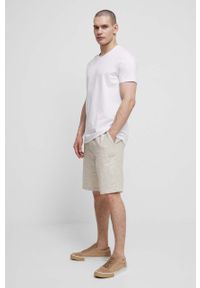 medicine - Medicine t-shirt męski kolor biały gładki. Kolor: biały. Materiał: dzianina. Długość rękawa: krótki rękaw. Długość: krótkie. Wzór: gładki. Styl: klasyczny #4