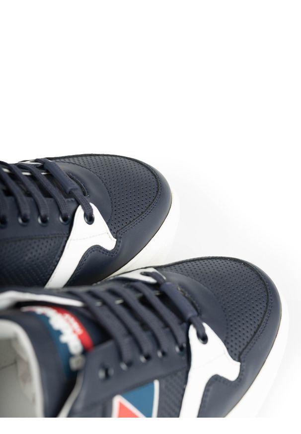 Baldinini Sneakersy | 097900XVIVI | Mężczyzna | Granatowy. Kolor: niebieski. Materiał: skóra. Wzór: aplikacja