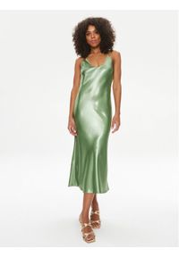BOSS - Boss Sukienka koktajlowa Desatie 50511832 Zielony Slim Fit. Kolor: zielony. Materiał: syntetyk. Styl: wizytowy