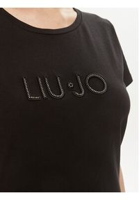 Liu Jo Sport T-Shirt TA4136 JS003 Czarny Regular Fit. Kolor: czarny. Materiał: bawełna. Styl: sportowy #4