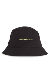 Calvin Klein Jeans Kapelusz Institutional Bucket Hat K50K511795 Czarny. Kolor: czarny. Materiał: materiał #1