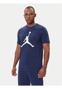 Nike T-Shirt CJ0921 414 Granatowy Regular Fit. Kolor: niebieski. Materiał: bawełna #1