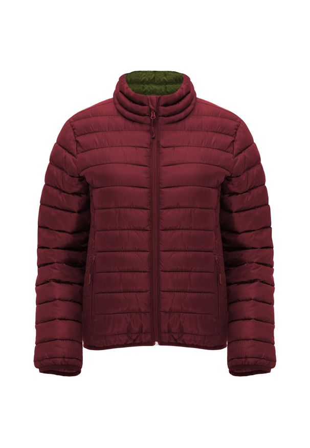 ROLY - Womens/Ladies Finland Slim Padded Jacket. Kolor: czerwony. Materiał: puch. Sport: turystyka piesza