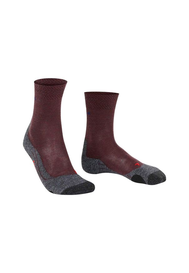 Skarpetki damskie Falke TK2 Melange. Kolor: szary, wielokolorowy, brązowy. Materiał: wełna