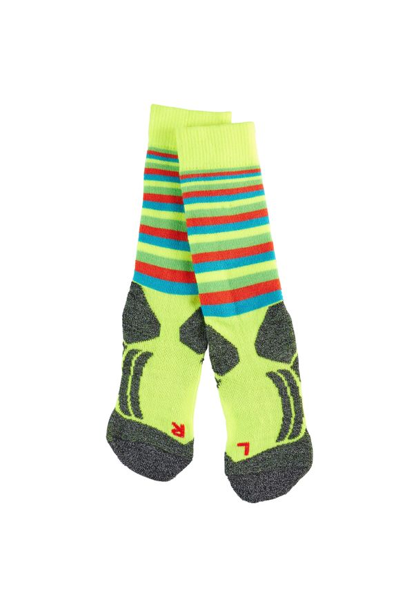 Podkolanówki Falke SK2 Stripe enfants. Kolor: żółty. Sport: narciarstwo