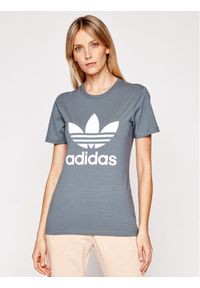 Adidas - adidas T-Shirt adicolor Classics Trefoil GN2903 Szary Regular Fit. Kolor: szary. Materiał: bawełna