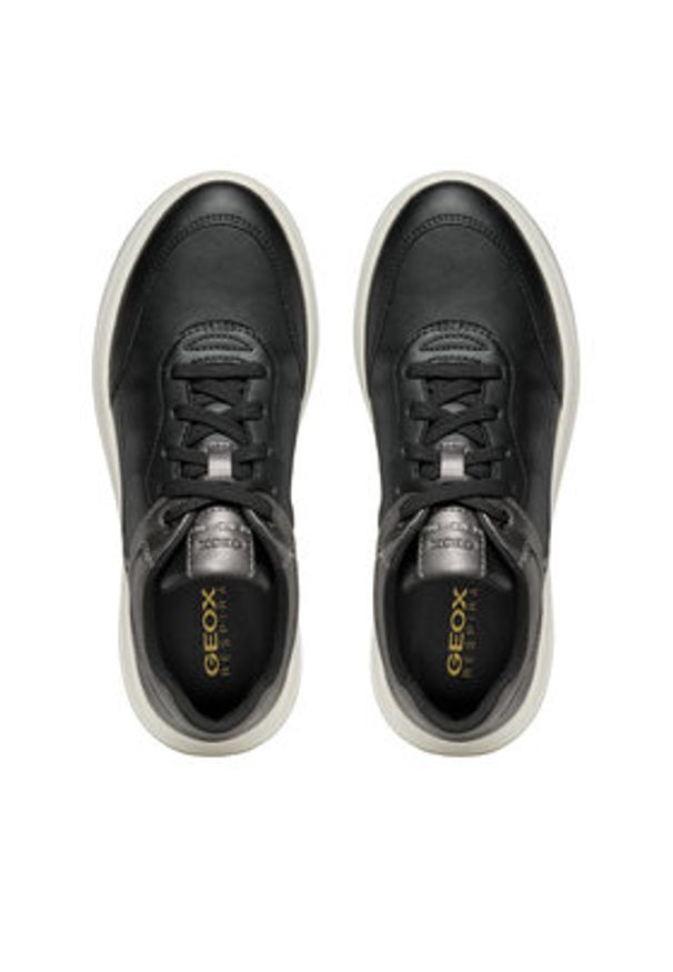 Geox Sneakersy D Spherica Ecub-3 D46WTB 054AJ C9B1G Czarny. Kolor: czarny. Materiał: skóra