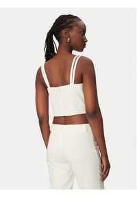Rinascimento Top CFC0127891003 Biały Slim Fit. Kolor: biały. Materiał: syntetyk #3