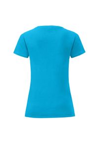 FRUIT OF THE LOOM - Koszulka Damska Iconic 150. Kolor: niebieski. Sport: turystyka piesza