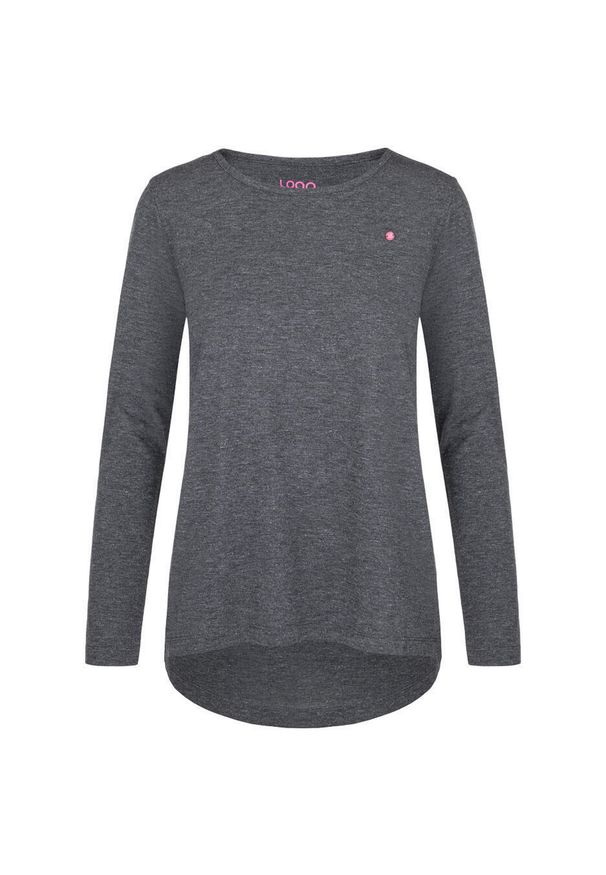 Lowa - Stylowa Koszulka Damska Loap Bavaxa Czarna XL - Komfort i Jakość. Okazja: do pracy. Kolor: czarny. Długość rękawa: długi rękaw. Styl: elegancki