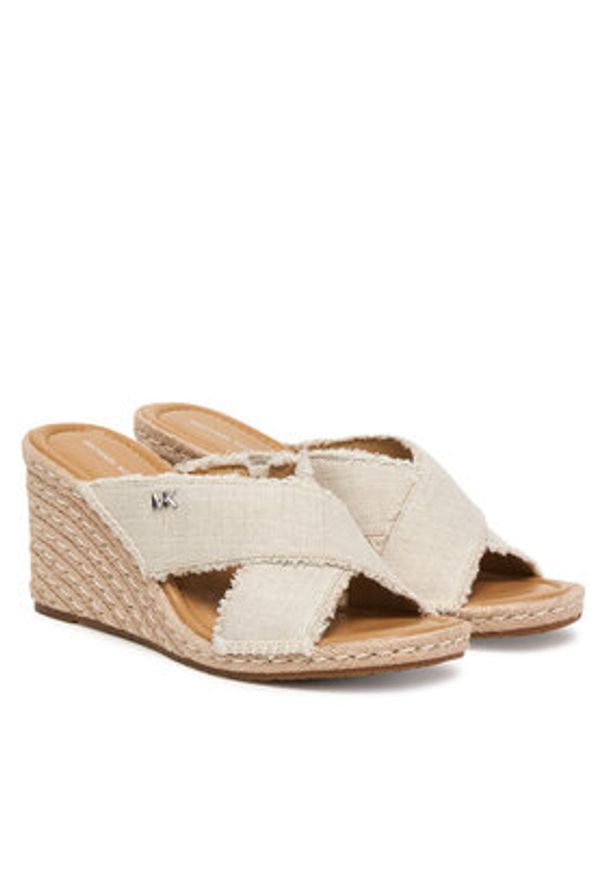 MICHAEL Michael Kors Espadryle Kenzie 40S6KZMS5D Beżowy. Kolor: beżowy. Materiał: materiał