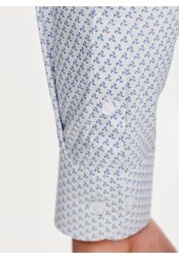 Pako Lorente - PAKO LORENTE – Biała koszula męska w wiatraczki. Kolor: biały. Materiał: elastan, bawełna. Długość rękawa: długi rękaw. Długość: długie. Sezon: wiosna, lato #2