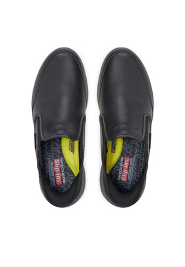 skechers - Skechers Półbuty Slade 205237 Czarny. Kolor: czarny. Materiał: skóra